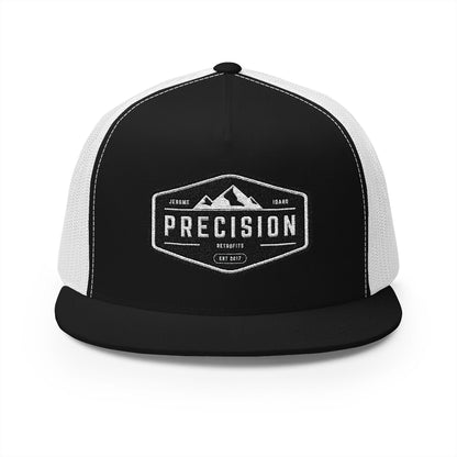 Precision Mountain Trucker Cap — Vintage Patch Snapback Hat - Precision Retrofits