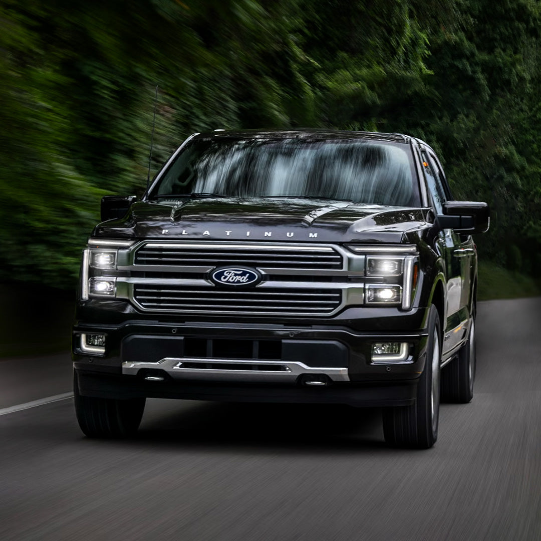 2024-2025 Ford F150 Platinum “Black Package” LED Grille Light Kit – White DRL Strip, IP67, Plug-and-Play Ready - Precision Retrofits