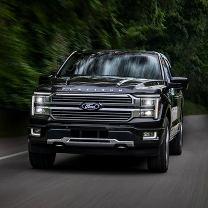 2024-2025 Ford F150 Platinum “Black Package” LED Grille Light Kit – White DRL Strip, IP67, Plug-and-Play Ready - Precision Retrofits