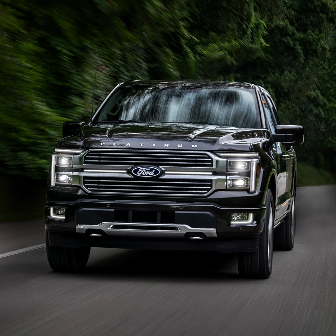 2024-2025 Ford F150 Platinum “Black Package” LED Grille Light Kit – White DRL Strip, IP67, Plug-and-Play Ready - Precision Retrofits