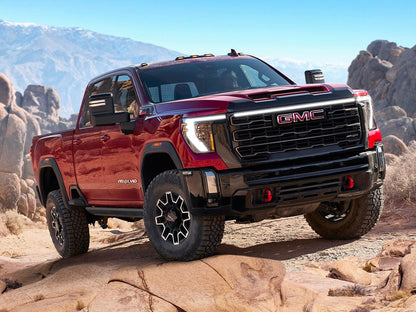 2024 – 2025 GMC Sierra 2500/3500 LED “Power” Grille Bar – SLE, SLT, Pro, AT4 & AT4X, IP67, Bolt-On, Black/Silver - Precision Retrofits