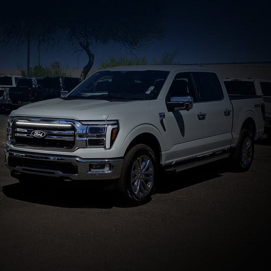 2024-2025 Ford F150 Lariat LED Grille Light Kit – White DRL Strip, IP67, Plug-and-Play Ready - Precision Retrofits