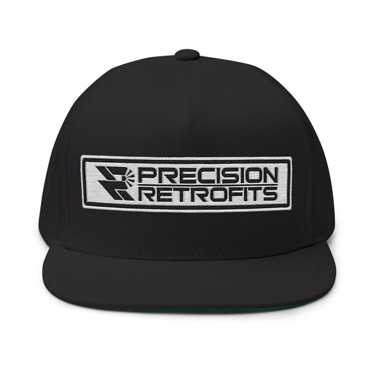 Embroidered Snapback Flat Bill Cap - Precision Retrofits