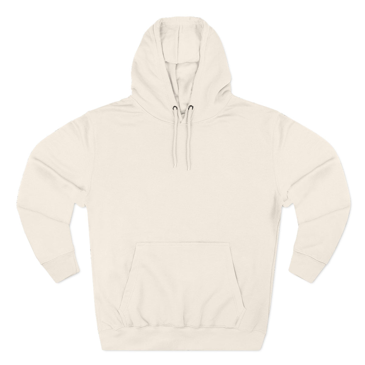 Three-Panel Fleece Hoodie | Stacked Logo