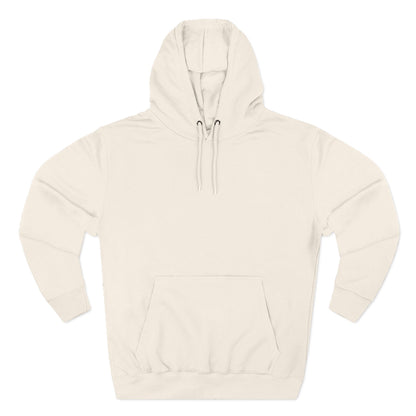 Three-Panel Fleece Hoodie | Stacked Logo