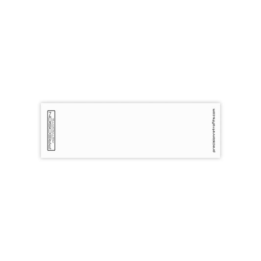 Minimal Branded Slim Note Pad — Long Post‑it® Style Memo Pad with Logo - Precision Retrofits