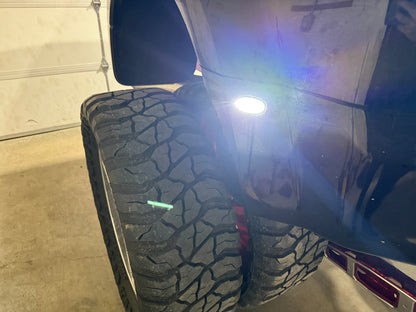 2017 - 2025 Super Duty Dually White Fender Lights - Precision Retrofits
