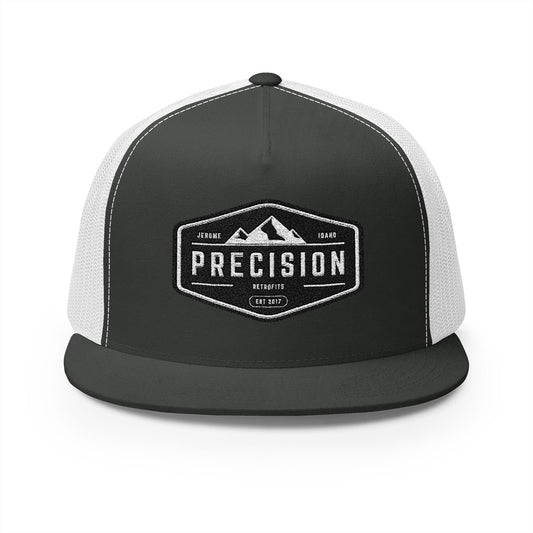 Precision Mountain Trucker Cap — Vintage Patch Snapback Hat - Precision Retrofits