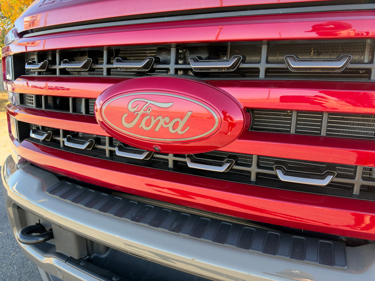 Painted 2023 - 2027 Super Duty Front and Rear Emblems/Ovals - Precision Retrofits