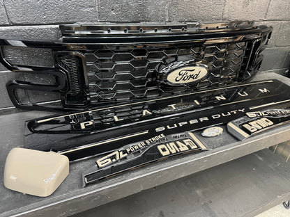 2023 - 2027 Super Duty Painted PLATINUM Tailgate Applique - Precision Retrofits