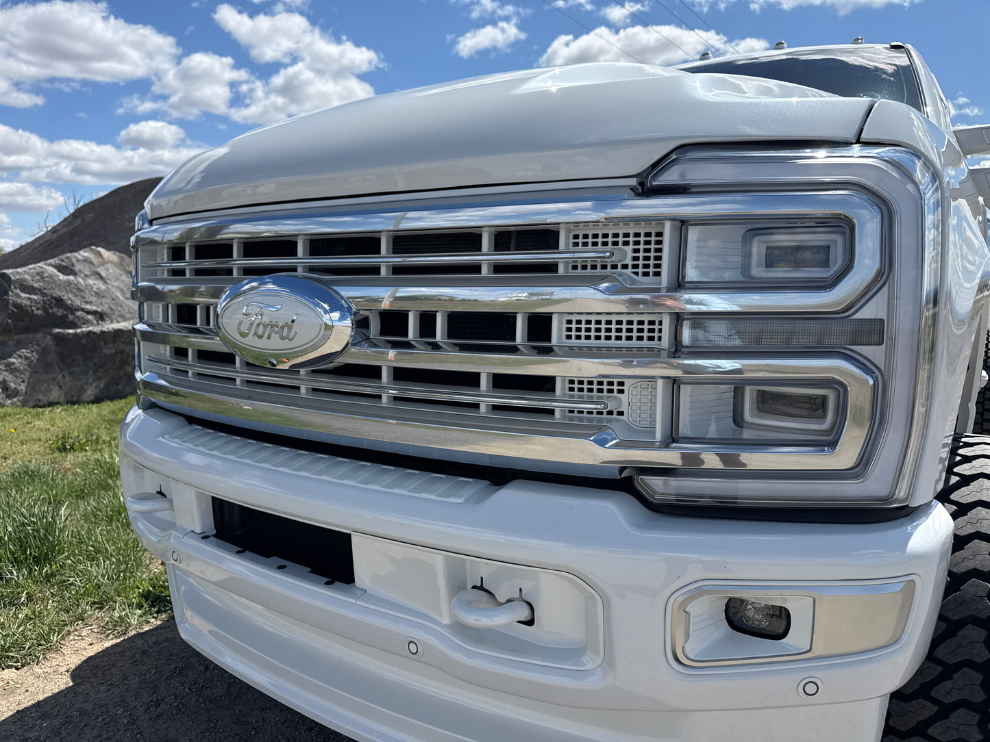 2023 - 2026 Super Duty Painted LIMITED/PLATINUM Grille - Precision Retrofits