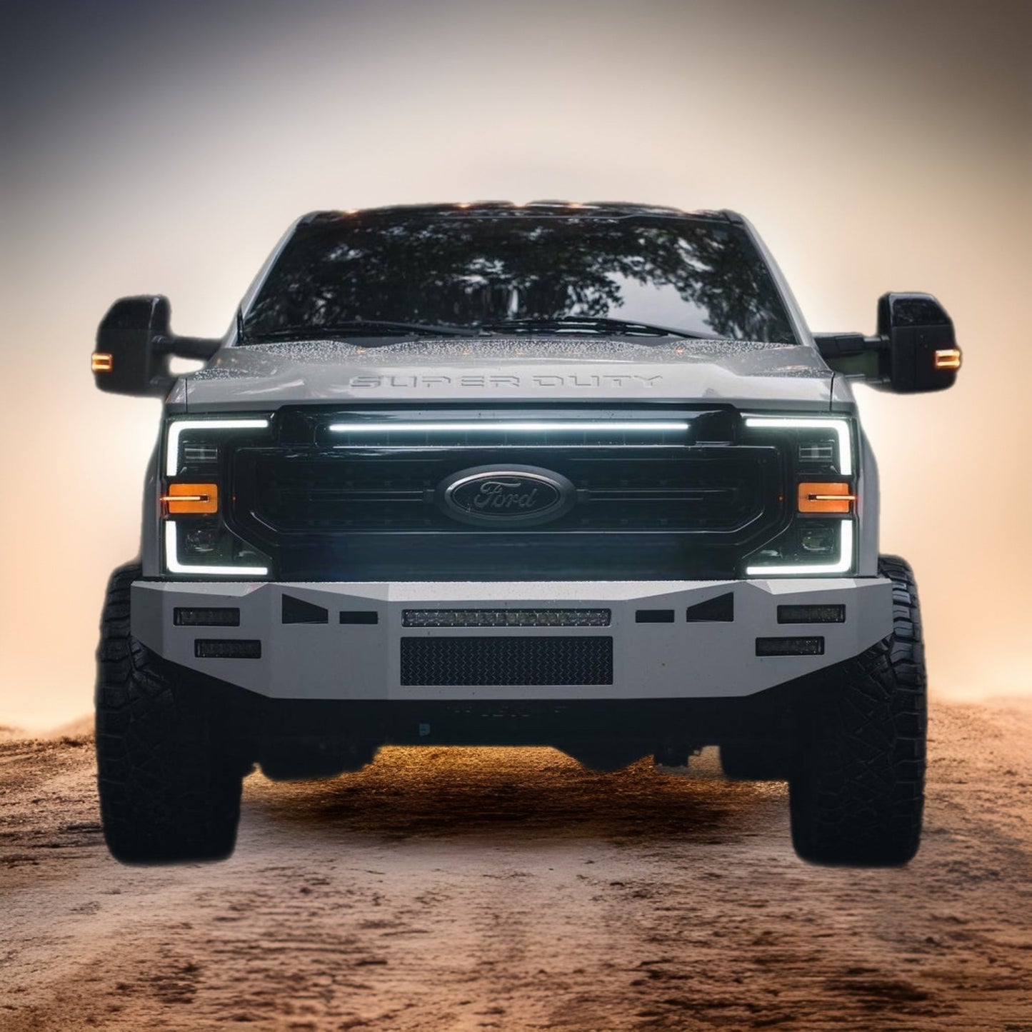 2021-2022 Ford F-250/F-350/F-450/F-550 Single LED Grille Accent Bar – KR/STX/Platinum/XLT, IP67 - Precision Retrofits