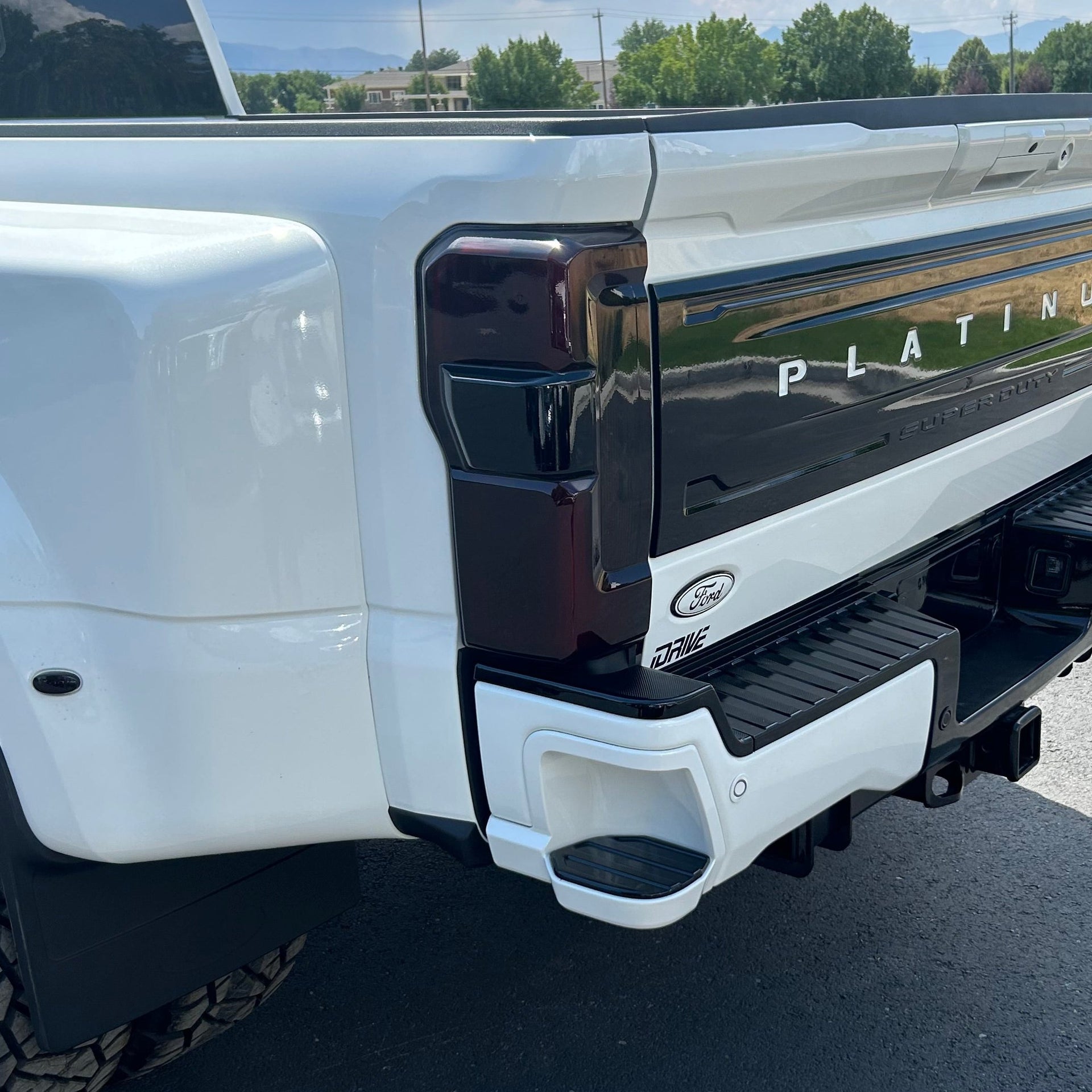 2023 - 2026 Super Duty OEM LED Custom Tail Lights Smoked Outside with Pa...
