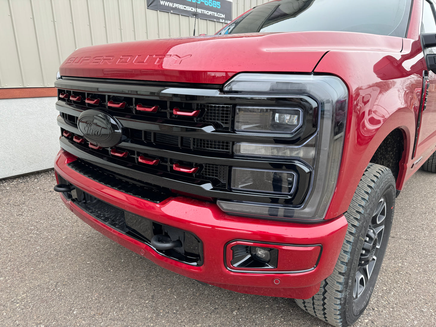 2023 - 2025 Super Duty Painted PLATINUM Grille - Precision Retrofits