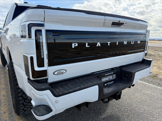 2023 - 2025 Super Duty Painted PLATINUM Tailgate Applique - Precision Retrofits