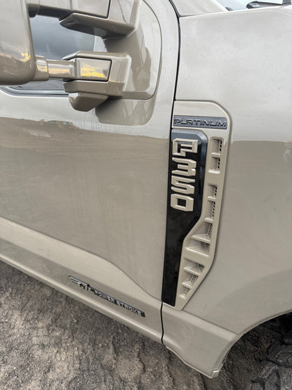 Painted '23-'26 Super Duty Fender/Side Badges - Precision Retrofits