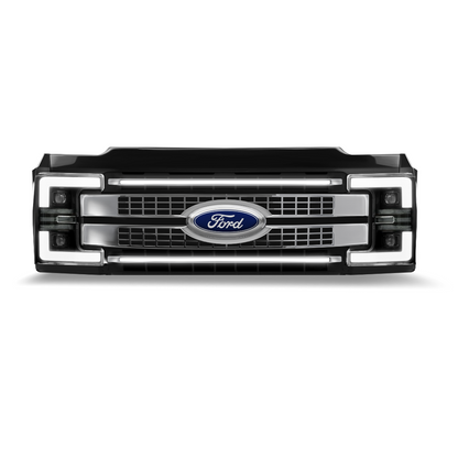 2017-2019 Ford Super Duty Platinum “Ghost” LED Grille Light Bar – F-250/350/450/550, IP67, - Precision Retrofits