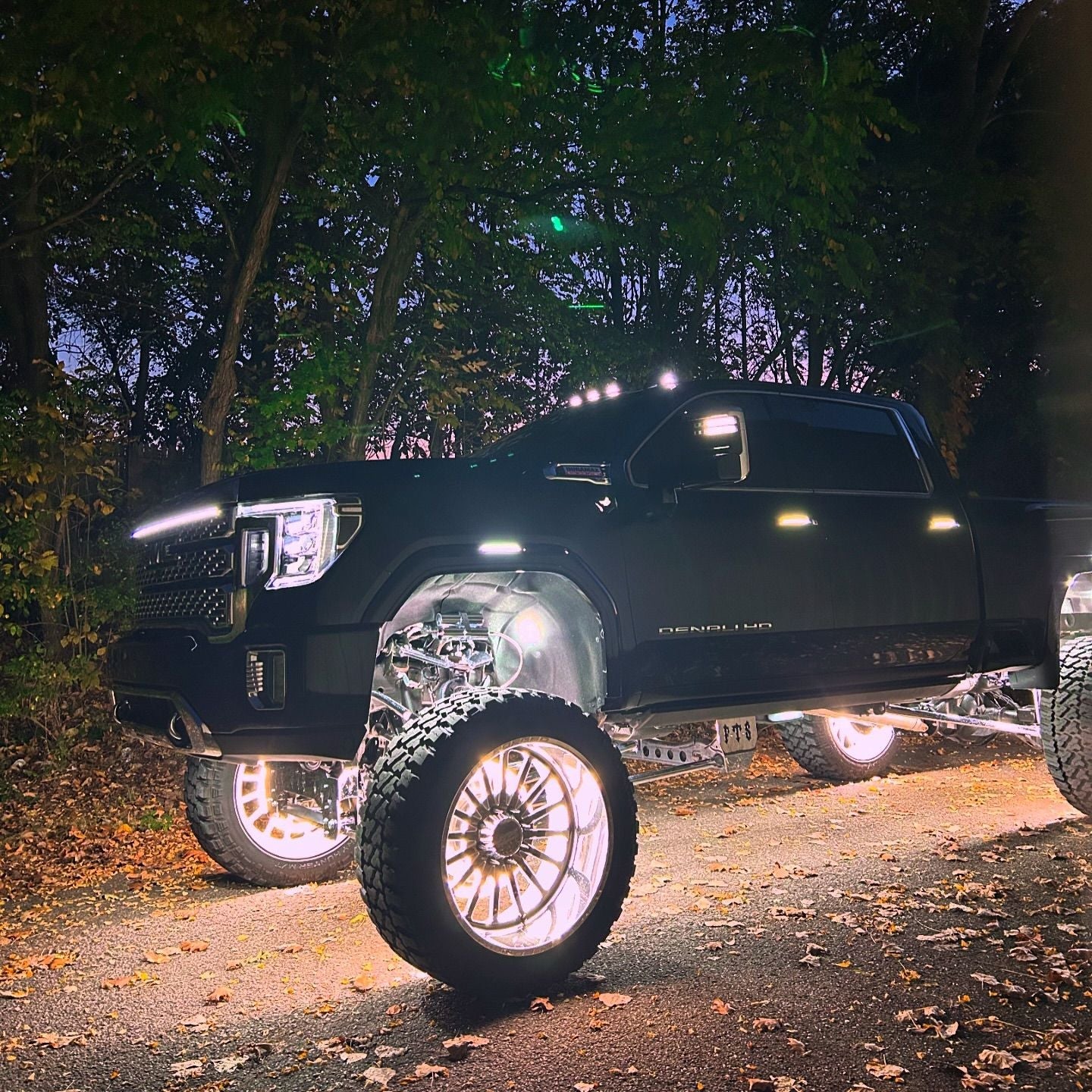 2020-2023 GMC Sierra 2500/3500 Denali LED “Power” Grille Light Bar – IP67, Plug-and-Play Ready, Black/Silver - Precision Retrofits
