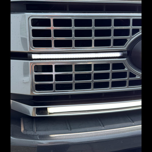 2017-2019 Ford Super Duty Platinum Center LED DRL Bar – F-250/F-350/F-450 - Precision Retrofits