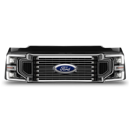 2020-2022 Ford F-350/F-450/F-550 LED Grille Light Kit – High Flow & Limited, IP67, Plug-and-Play Ready - Precision Retrofits