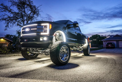 Fender-Well “Ghost” LED Light Kit – 4-Piece, Fits U.S. Full-Size Trucks w/ Plastic Liners, IP68, T52 Aluminum - Precision Retrofits