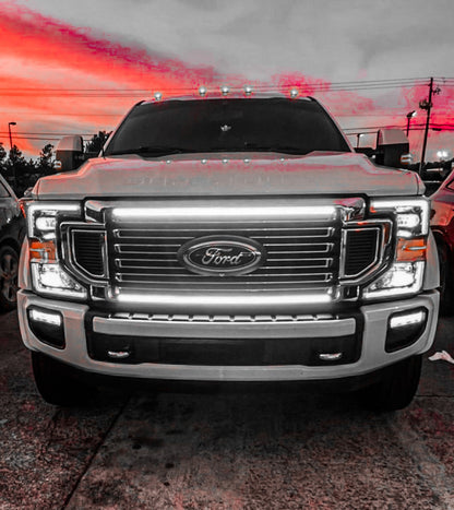 2020-2022 Ford F-350/F-450/F-550 LED Grille Light Kit – High Flow & Limited, IP67, Plug-and-Play Ready - Precision Retrofits