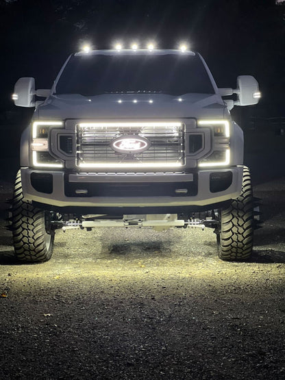 2020-2022 Ford F-350/F-450/F-550 LED Grille Light Kit – High Flow & Limited, IP67, Plug-and-Play Ready - Precision Retrofits