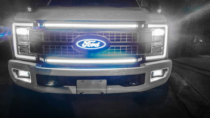 2017-2019 Ford Super Duty Platinum “Ghost” LED Grille Light Bar – F-250/350/450/550, IP67, - Precision Retrofits