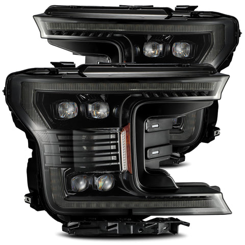 18-20 F-150 NOVA-Series LED Projector Headlights (Mid-Night Black) - Precision Retrofits